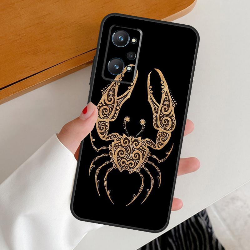 Zodiac Signs For Realme C67 C55 C53 C51 C35 C33 C31 C30 C25s C21Y GT Neo 6 GT5 9 10 11 12 Pro Plus Case