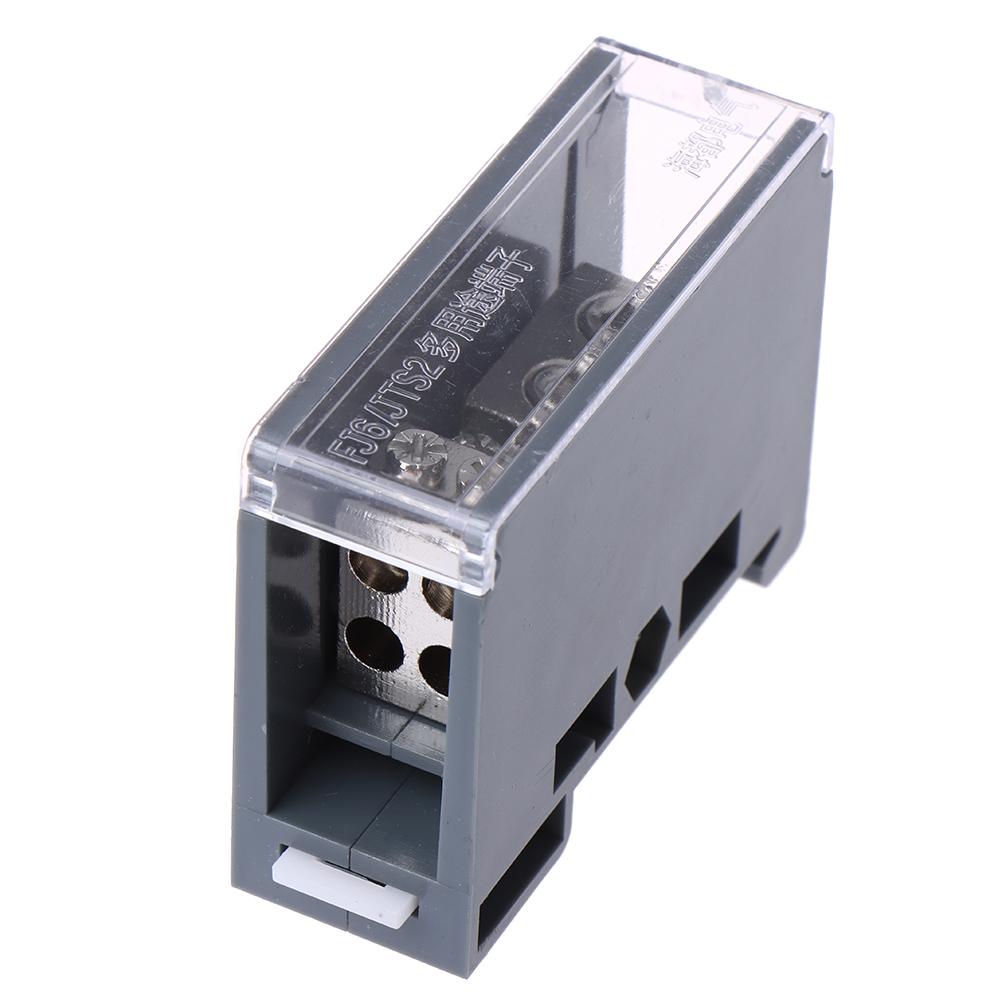 One In Multiple Out Din Rail Terminal Block 150A Universal Distribution Box Wire Connector Abs/Copper Power Junction Box