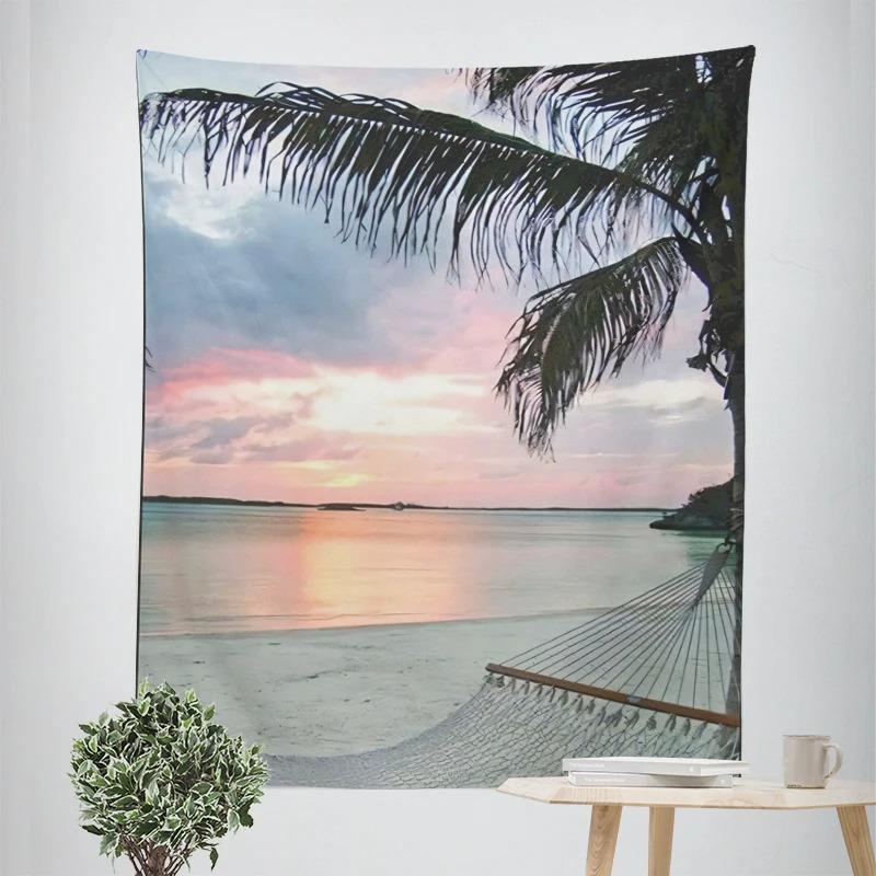Seaside Turtle Decorative Tapestry Home Wall Decoration Office Living Room Tapestry