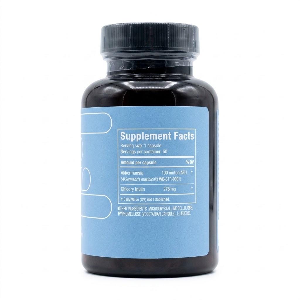 Prebiyotik Lifli Akkermansia Probiyotik, GLP-1 Üretimini Artırır, Bağırsak Fonksiyonunu İyileştirir, GDO'suz, Vegan
