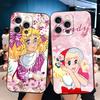 Anime Candy Candy Soft Phone Case for iPhone 16 16E 17 Air 15 Pro Max 14 Plus 13 Mini 11 12 7 Black Cover Back Shell