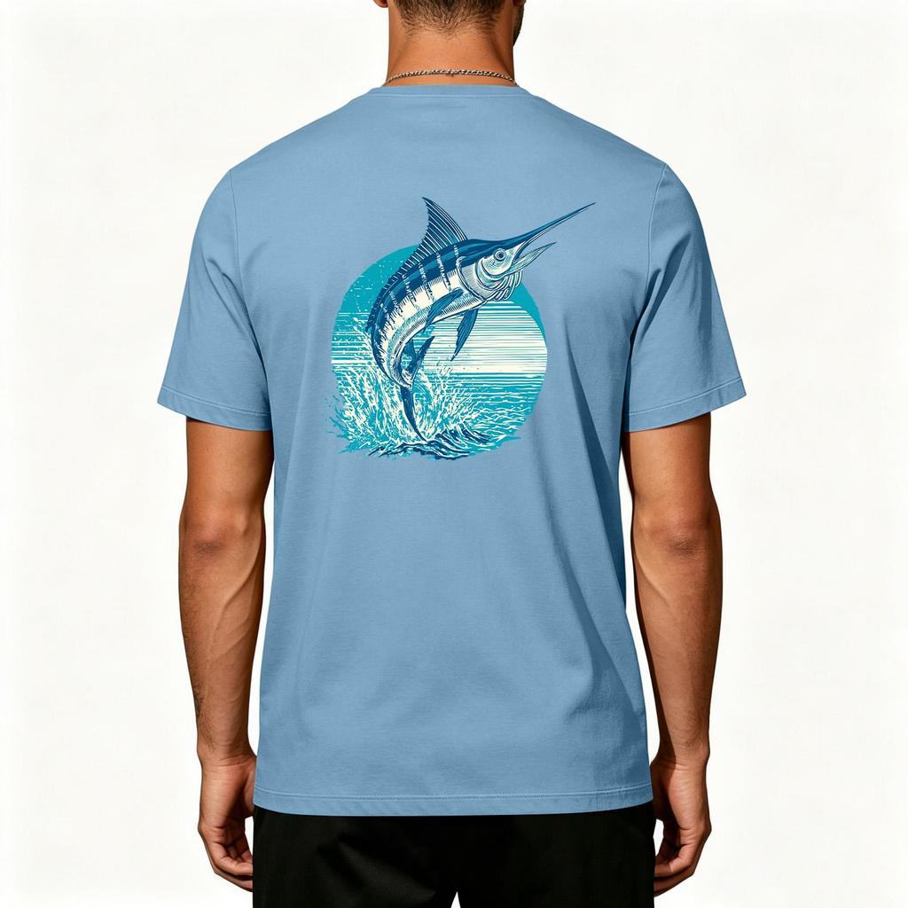 Men's Outdoor Fishing T Shirt Short Sleeve UPF 50 Plus Sun Protection Cooling Stretch Fabric Sports Top