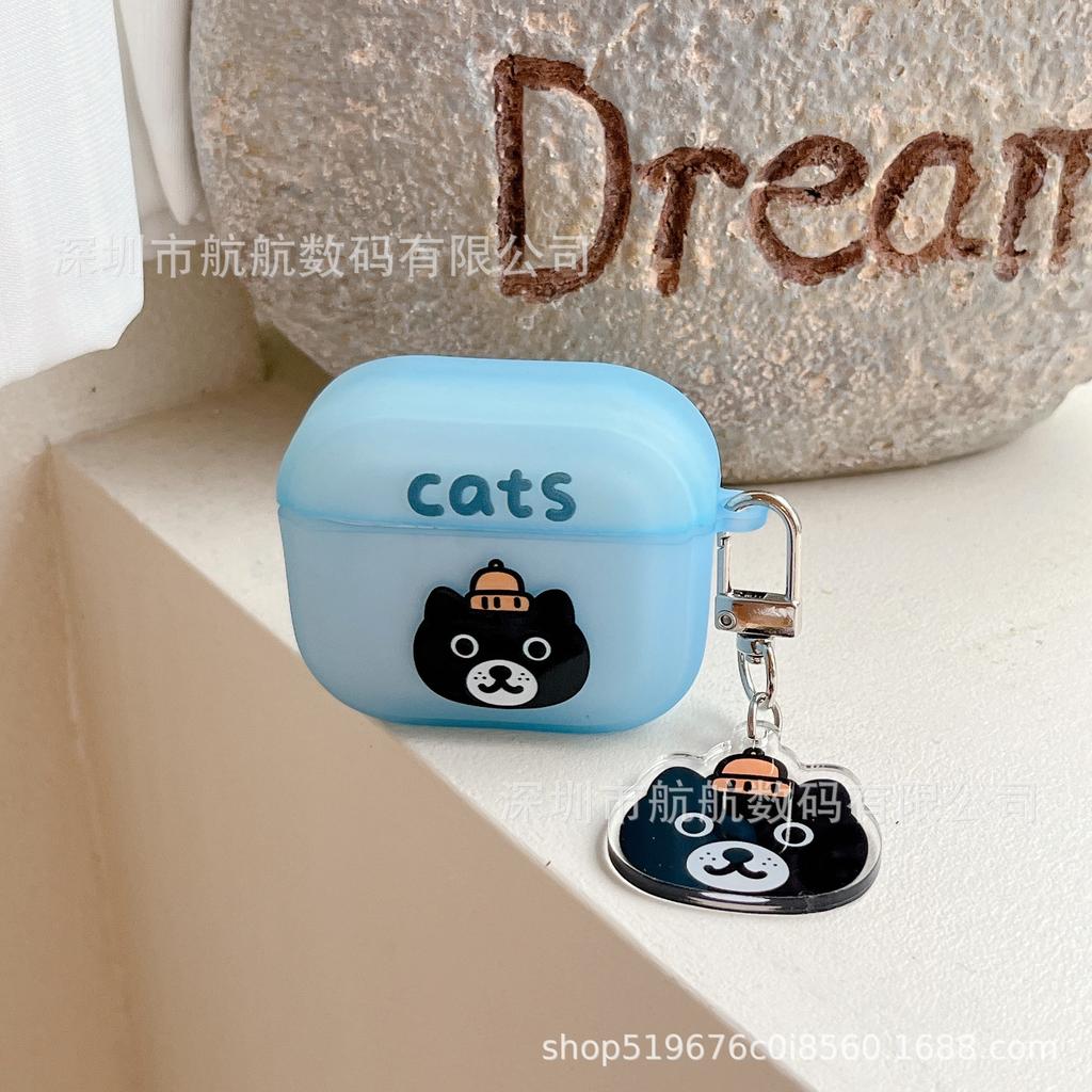 Cute puppy bear cartoon apple AirPods pro1 generation 1 generation 1 generation bluetooth headset case creative case