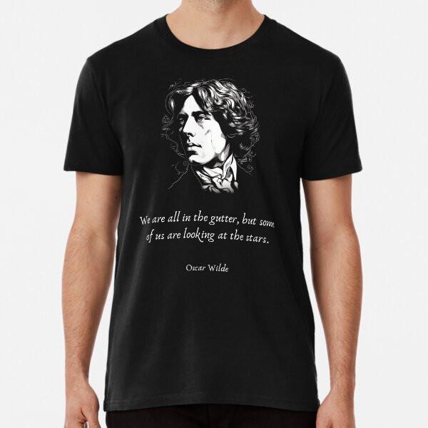 

Oscar Wilde - looking at the stars. S to 5XL Made in the AU/USA T-Shirt 4XL
