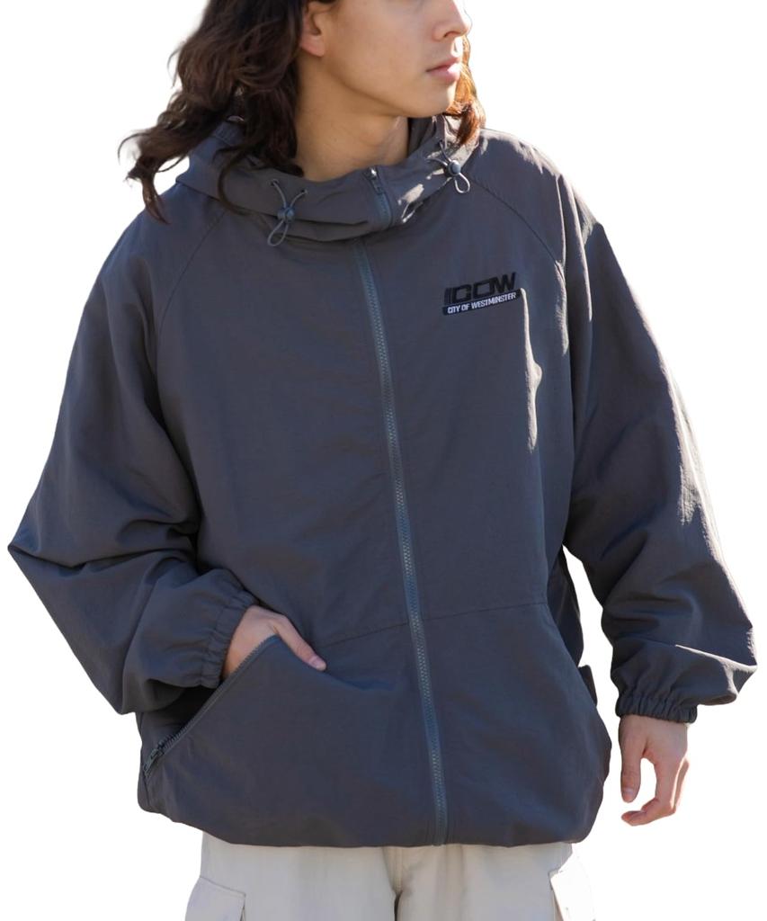 WEGO Padded Down Loose Korean Size Type C Dark Gray Men's MA-1 Jacket, Eco-Friendly Outerwear, Simple, Fit, Streetwear, Outdoor, Style, Spring/Winter,