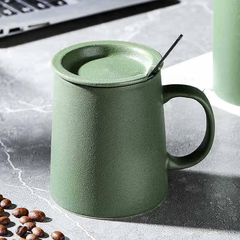 

Gu Rou Frosted Green Conical Ceramic Mug