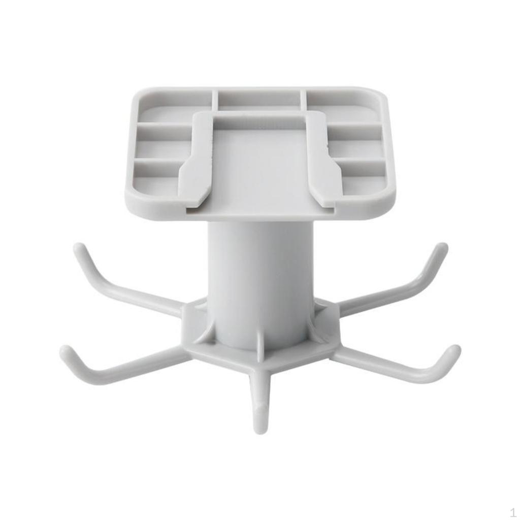 Rotating Wall Hook, NoDrill Kitchen Organizer, Multifunctional Storage Rack Gray 3