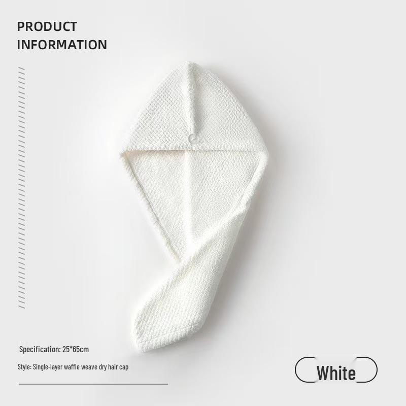 

Women s Double-Layer Hair Drying Cap - Super Absorbent Coral Fleece Towel Wrap 25*65cm