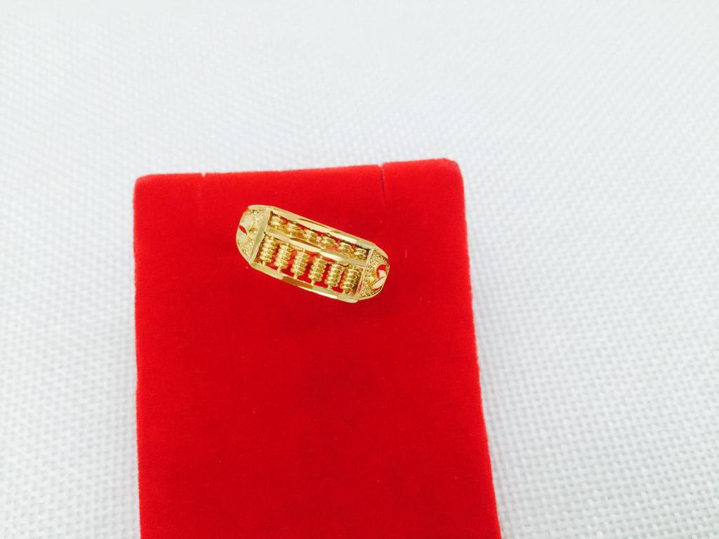 Ruyi Gold Plated Abacus Necklace Pendant - Copper Jewelry Gift