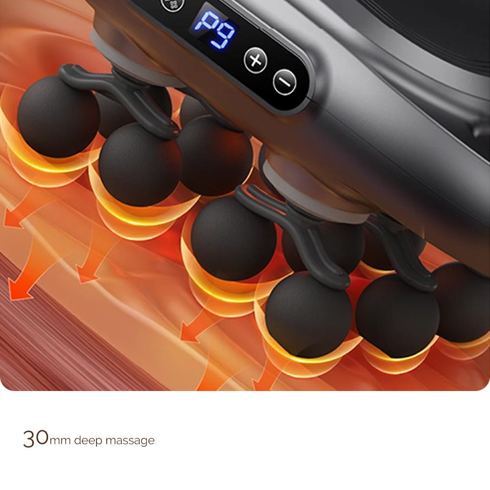 12-Head Fascia Gun High-Frequency Vibration Body Massage Gun Back and Waist Massager Neck Shoulder Massager Muscle masajeador