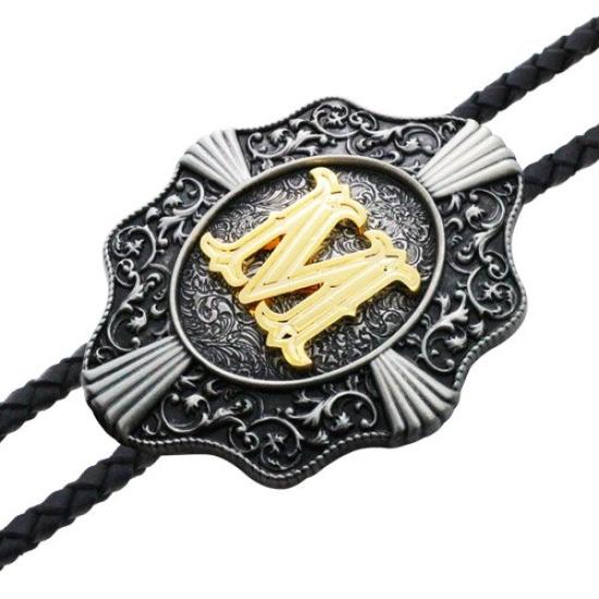 Krawat M z alfabetem Krawat polarowy Krawat polo Krawat bolo prt0101 [Naszyjnik pętelkowy]