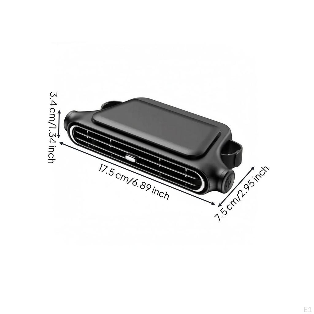 Type C Car Fan 3Speed Cooling Compact