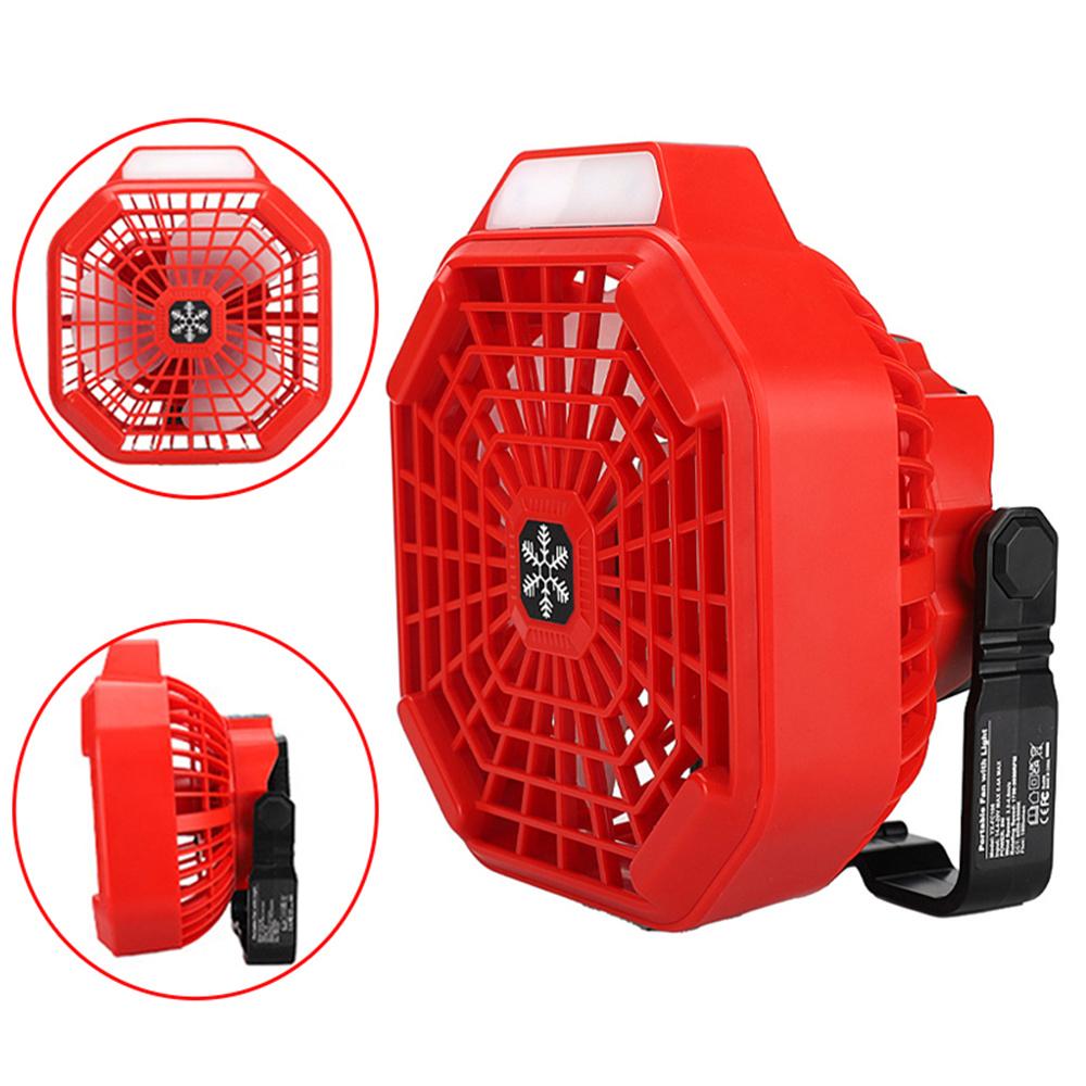 Portable Camping Tent Ceiling Fan+LED for Milwaukee M18 Battery
