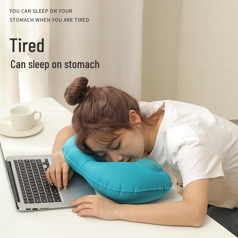 Inflatable U-Shaped Neck Travel Pillow Set