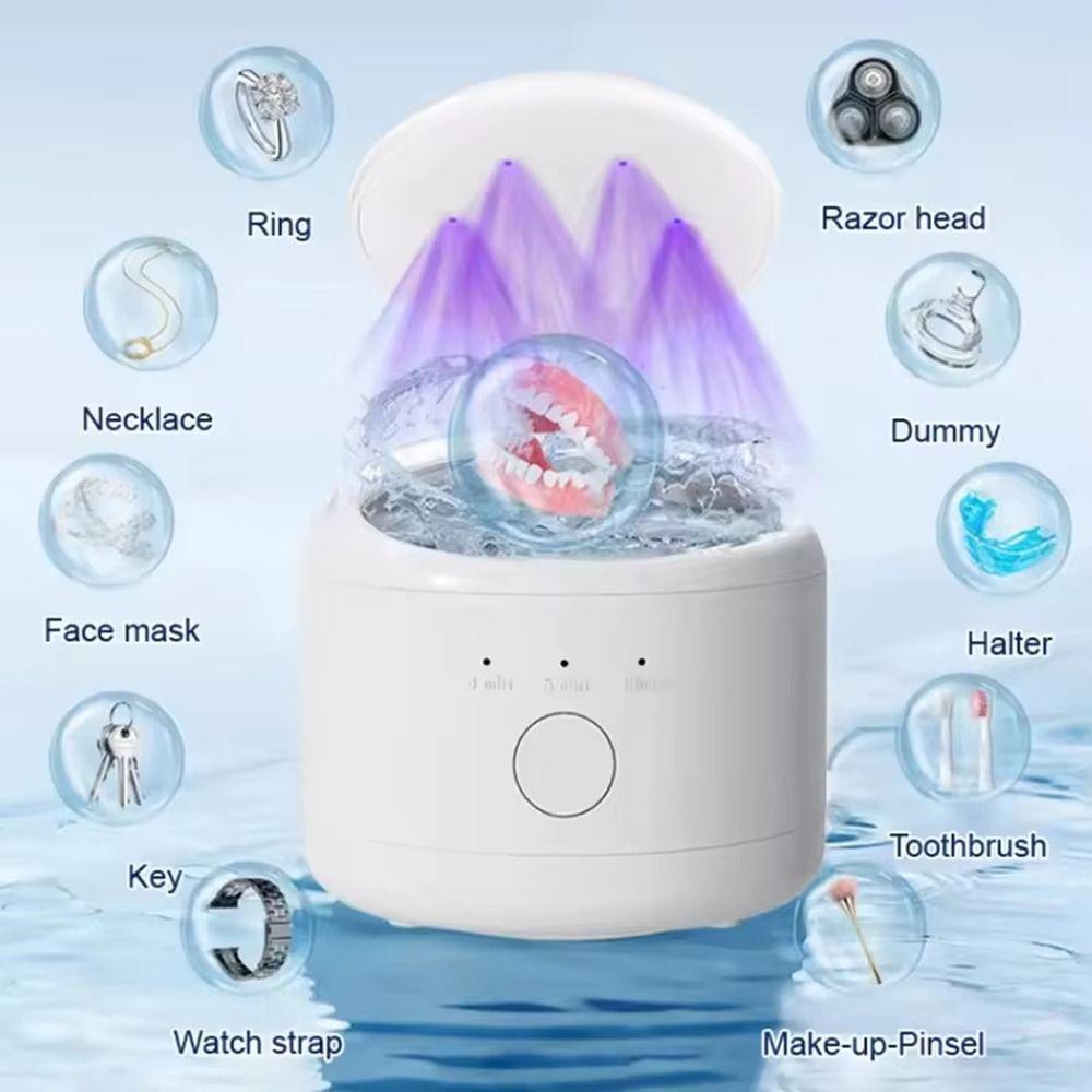 Ultrasonic Braces Cleaning Machine Denture Clean Machine  for Mouth Guard Aligner Whitening Trays