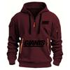 Herbst und Winter Outdoor-Sportmode Herren Hoodie Langarm-Oberteil Einfarbiges Oberteil Hoodie Kreatives Muster