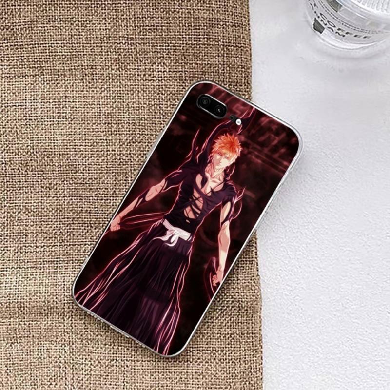 Bleach Ichigo Kurosak Phone Case For Huawei P50 P40 P30 Pro Mate 40 30 Pro Nova 8 8i Y7P Honor Transparent Phone Cover