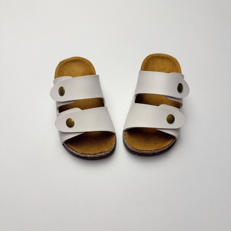 Trendy Non-Slip Leather Sandals for Boys & Girls: Stylish Korean Beachwear for Indoor & Outdoor Summer Fun