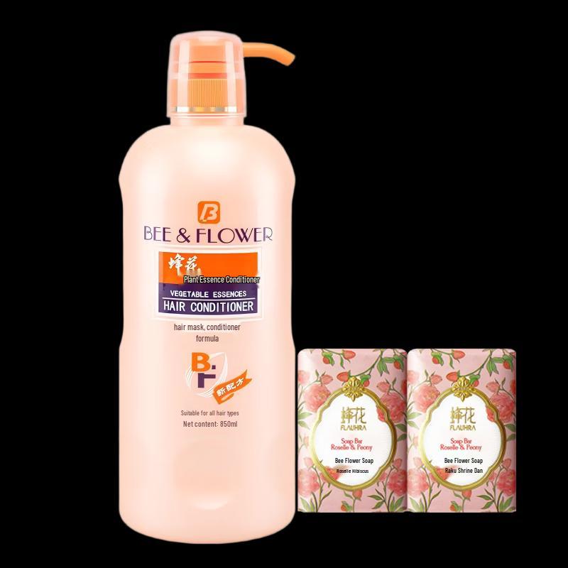 

Bee & Flower Plant Essence Hair Conditioner & Roselle Peony Soap Set