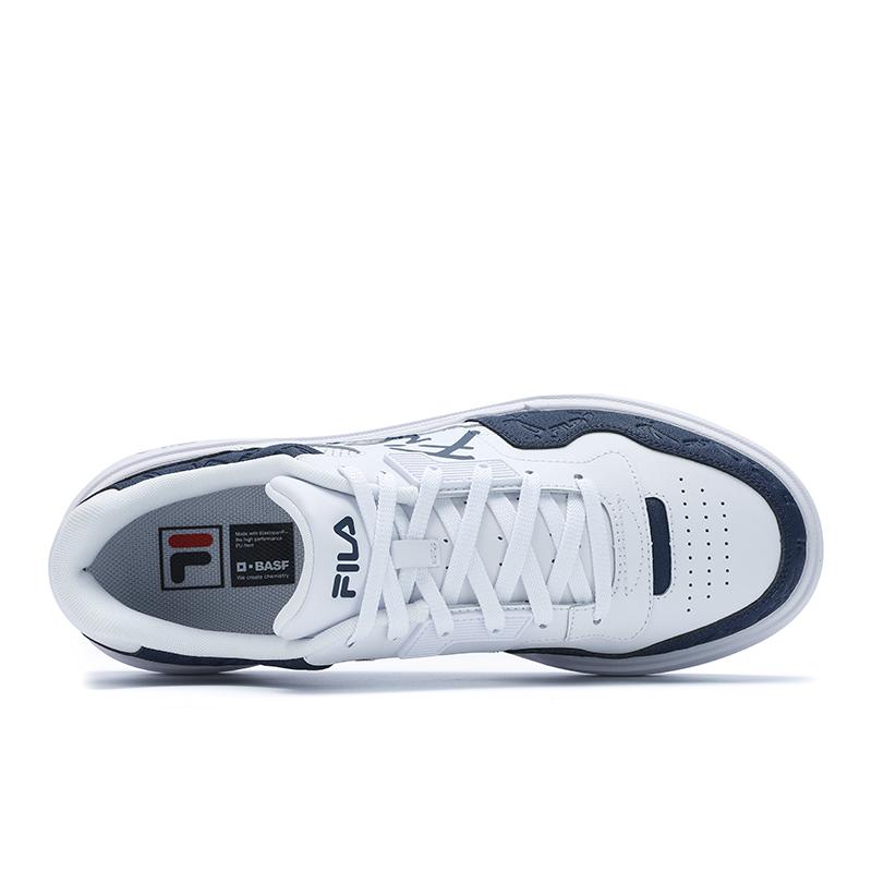 

New FILA CAMPUS Shock Absorbing, Non Slip, Wear Resistant, Breathable And Lightweight Low Top Casual Shoes Men s White F12M512205FWN 40.5