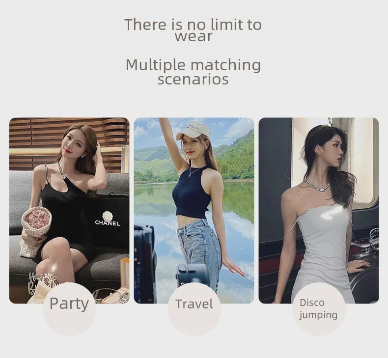 Genuine Strapless Gathered Bra for Women - Non-Slip, Small To Large Chest, Anti-Exposure, Invisible for Wedding Dresses, Beautiful Back Design