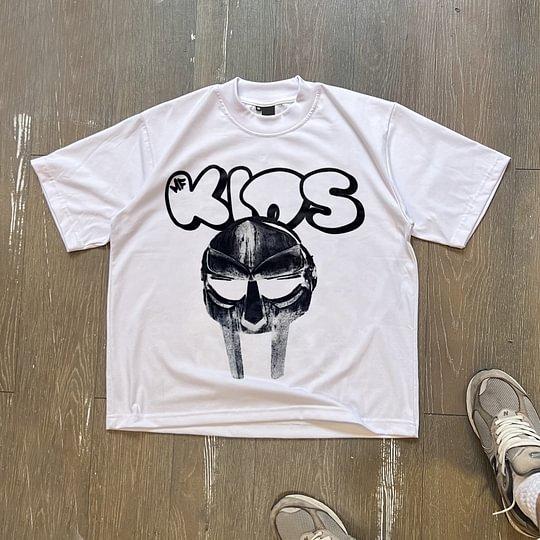 Streetwear Y2K Cotton T-shirt Harajuku Graphic Print Vintage Oversized Punk Short Sleeve T-shirt Rock Goth Retro Top Hip Hop Tee