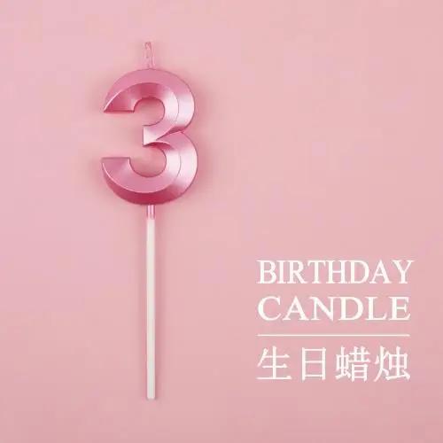 New 0 1 2 3 4 5 6 7 8 9 Cake Topper Kids Girls Boys Baby Party Supplies Colorful Decoration Wedding Birthday Number Cake Candles