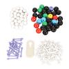 136PCS Organic Chemistry Molecular Model 59 Atoms 76 Links 1 Link Remover Tool Molecular Structure Modeling Kit for