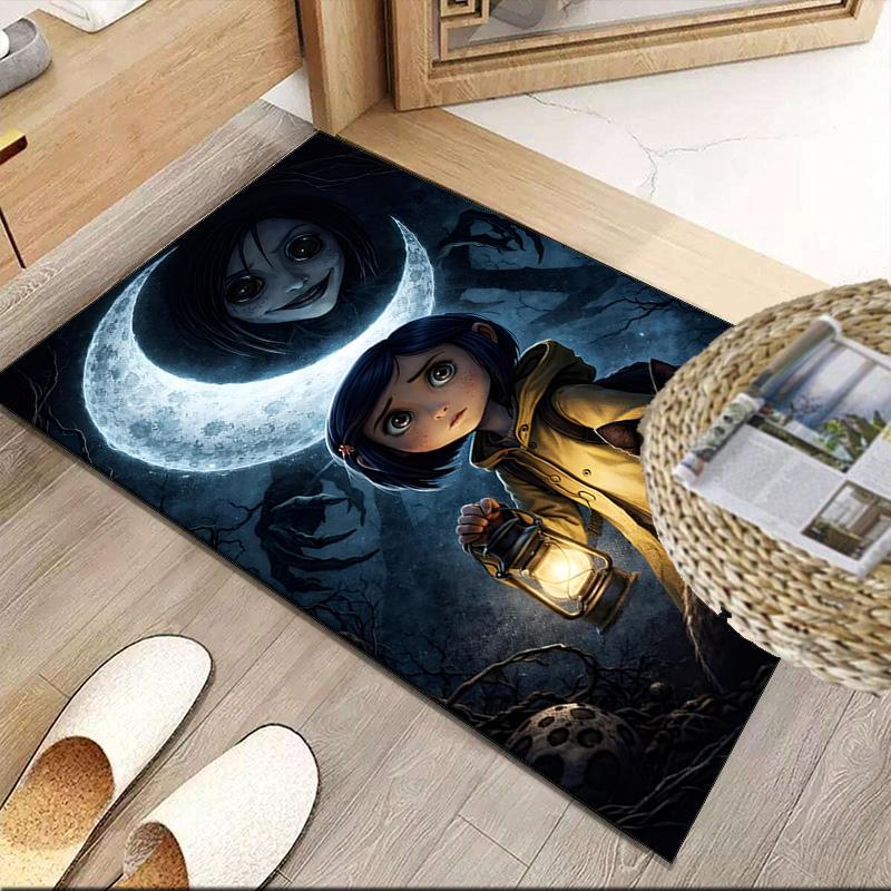 Nighttime Adventure Doll Carpet, Kitchen Rugs, Yoga Mat, Non-Slip Mats, Rug for Bathroom, Living Room bedroom, Camping Rugs Christmas Gift