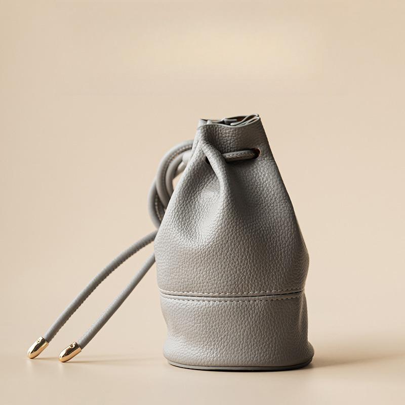 

Exquisite teacup portable leather bag outdoor travel tea set storage bag cover bowl express cup packaging small cloth bag mini 200ml темно-сірий