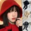Red Balaclava Hat Women's Autumn and Winter Warm Thickened Knitted Hat Scarf Integrated Ear Protector Wool Hat Tide