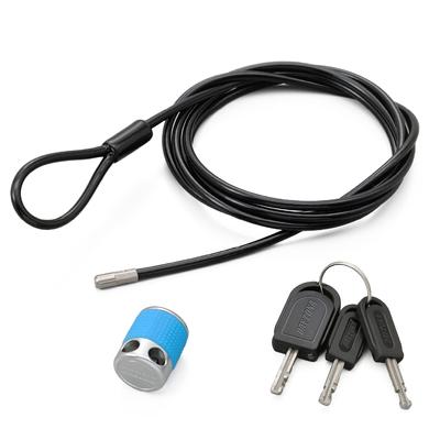 Daytona Motorcycle Wire Theft Prevention Padlock with LED Stronger Cable 31261 Lock, Jacket/Helmet Light, Lock, 1800mm, Blue,