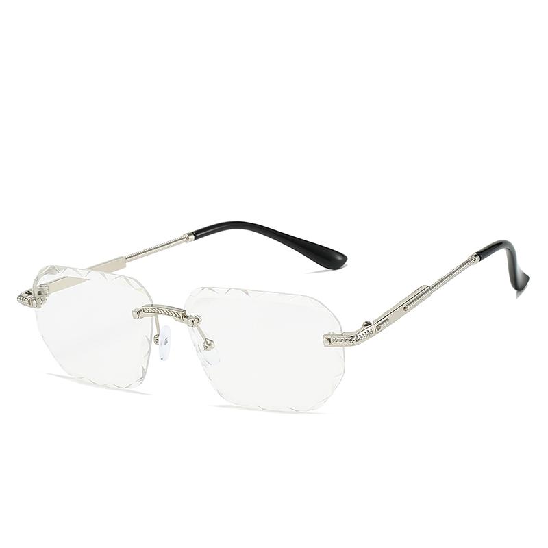 High-quality Rimless Square Metal Sunglasses Women Men Gradient Simple Brand Sun Glasses Outdoor Travel Lady Man Eyewear UV400