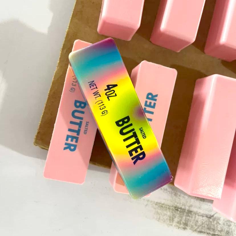 PU Material Jumbo Butter Toy Slow Rising Eco-Friendly Butter Stick Anxiety Relief Soft Stress Relief Toy Butter Squeeze Toy
