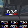 2Pcs, Car Sticker Decal Center Pillar Sticker for Peugeot 3008 5008 2008 106 107 108 205 206 207 208 RCZ 306 307 308 508 406 407J