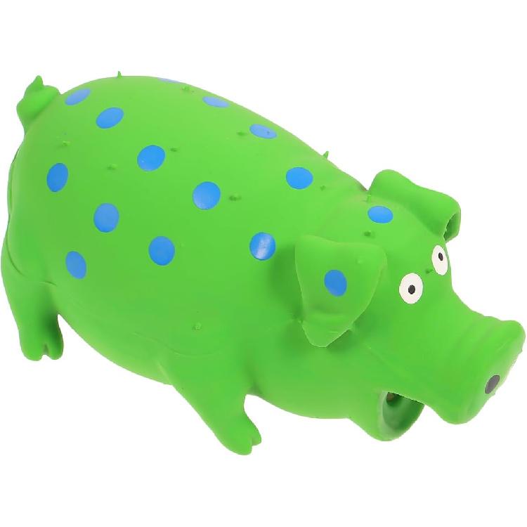 balacoo Squeaky Pig Dog Toys: Latex Grunting Pig Sound Play Toy Squeeze Interactive Molar Bite Piggy Puppy Chew Toys for Dog Puppy Relaxing Training,