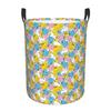 Custom Colorful Rubber Duck Laundry Hamper Large Clothes Storage Basket Anime Toys Bin Organizer for Boy Girl