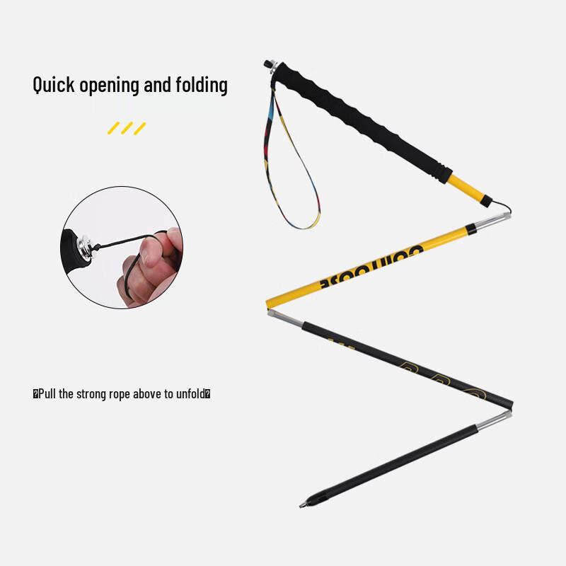 Re-Flake 3K Carbon Fiber Ultralight Foldable Hiking Pole