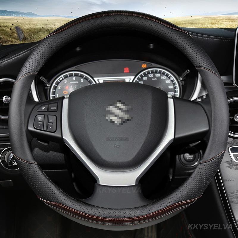Per Suzuki Vitara Grand Vitara Coprivolante Auto Fibra di Carbonio + Pelle Antiscivolo Accessori Auto