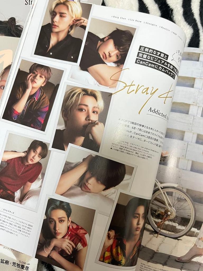 [USED] Stray Kids Magazine Supplement Stickers, Postcards, 5 Books