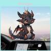 Acrylic Black Dragon Cartoon Car Charm Pendant For Stylish Vehicle Decoration