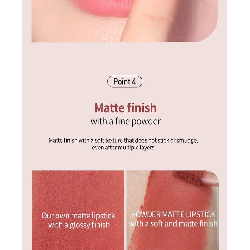 MACQUEEN - Powder Matte Lipstick - 6 Colors