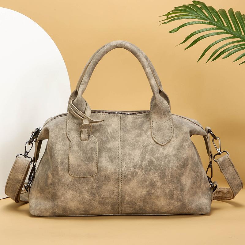 Módní a jednoduchá taška polštářovka Boston Bag Dámská taška pro dojíždění Kabelka