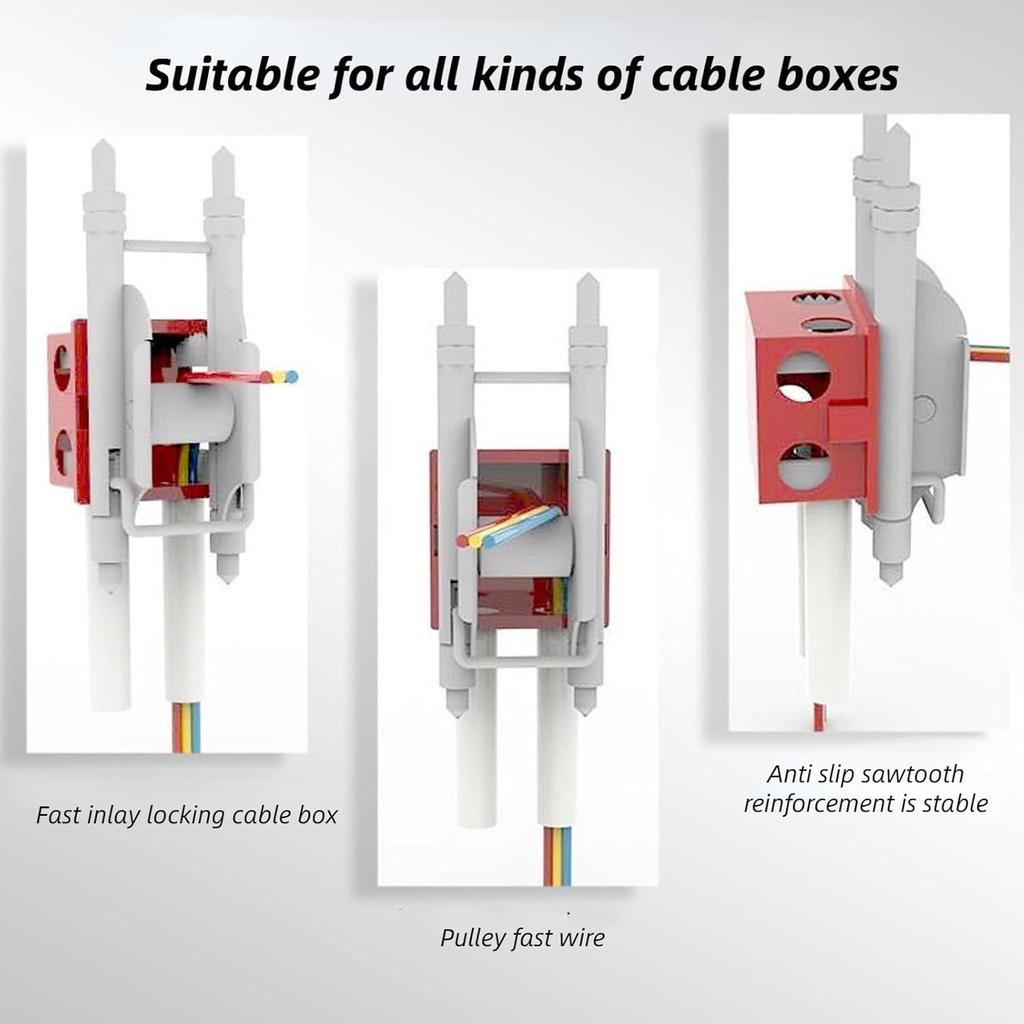 Wire Threading Aid, Threading Aids Cable Threading Aid with Anti Slip Sawtooth,Universal Flexible Pulley Wire Threading Aid Tool