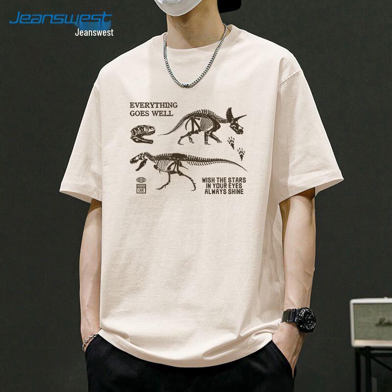 Jeanswest Men s Retro Print Casual Short Sleeve T-Shirt XL