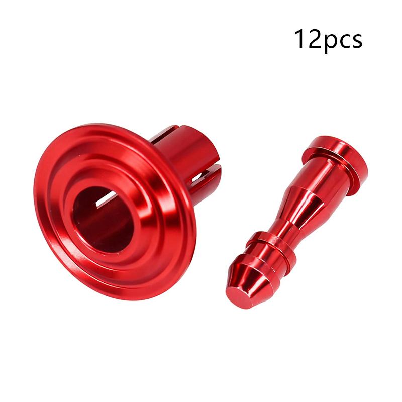 New PrecisionLock Push Pin Rivet CNC Aluminum M5x15 For Motorcycle Universal 1/6/12Pcs