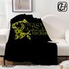 Nash Fishing Logo Decke Ästhetische Kunst Flanelldecke Tragbar Zuhause Reise Camping Sofa Picknick Verdickung Flanelldecke