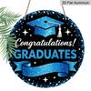 2D Flat Aluminum 2026 Graduation-themed Wall Hanging Is Available in Multiple Sizes. Featuring A Blue Glitter Graduation Cap Design, It's A Perfect