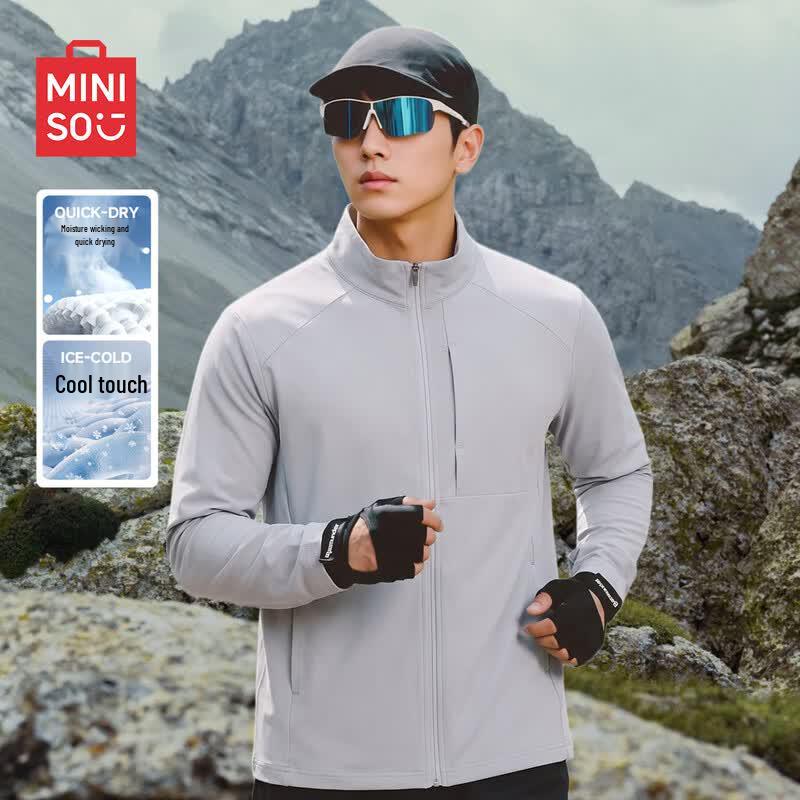 MINISO Men's Summer Sun Protection Stand Collar Jacket