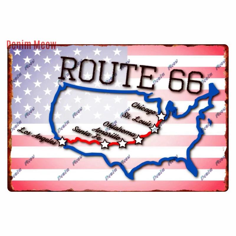 Vintage Metal Sign Plate, Garage Wall Decor, Man Cave, Gas Station Printing, Home Decor, Bar, Pub, Club, Retro, Route 66, WY1